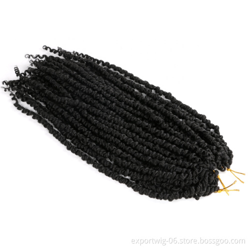 Wholesale Pre-Twisted Passion Twist Crochet Hair Synthetic Crochet  Hair Extensions Curly Wave Passion Twist Crochet Hair